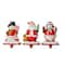Glitzhome&#xAE; 7&#x22; Santa, Snowman &#x26; Penguin Stocking Holder Set